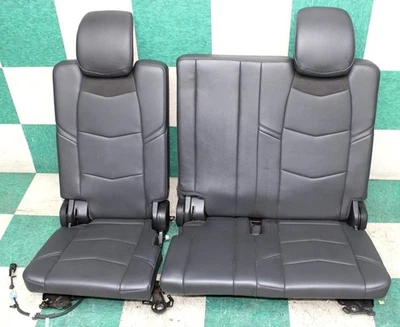 15' ESCALADE Black Leather Power Folding Third 3rd Row Seats Assembly Pair 2x OE Foto 1 de 4