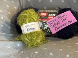 Moda DEA Eden Eyelash Yarn In Fig Leaf Green Color, Lot 5392 - Picture 1 of 4