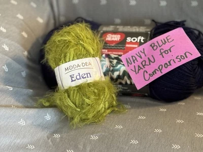 Moda DEA Eden Eyelash Yarn In Fig Leaf Green Color, Lot 5392 - Image 1 of 4