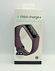 Fitbit Charge 4 Black Advanced Fitness Tracker GPS Heart Rate - Purple - Picture 1 of 3
