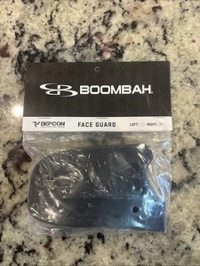 Casco de bateo mate Boombah de béisbol DEFCON solapa protector facial negro derecho - Imagen 1 de 2