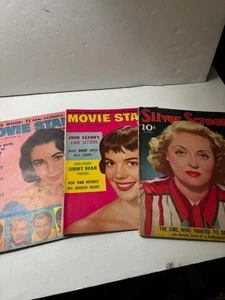 Lot of 3 Vintage MOVIE Magazines-Silver Screen 1940. 2 Movie Stars Parade 1957 - Bild 1 von 9