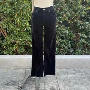 Vintage Y2K Calvin Klein CKJeans schwarze Cordhose Damen 4 - Bild 1 von 8