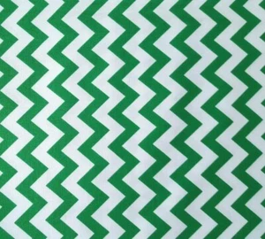 29" Chevron Chic Studio 8 Quilting Treasures Green and White - Picture 1 of 3