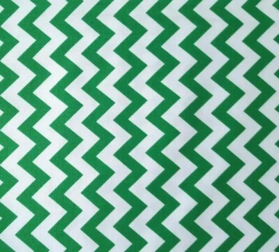 29" Chevron Chic Studio 8 Quilting Treasures Green and White - Image 1 of 3