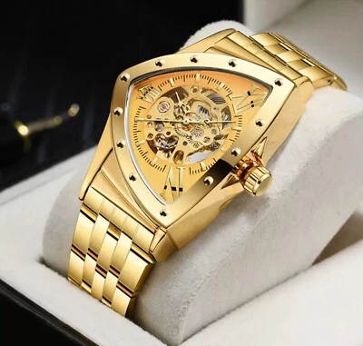 Reloj de Lujo Forsining Hombre Grande 43mm Impermeable Triángulo. Gran idea de regalo Foto 1 de 4