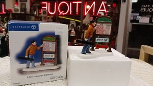 Dept 56 The Original Snow Village A Pool Tournament at Sharky's #55424 Old Stock - Picture 1 of 15