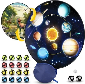 Glowing Dartboard and Sticky Balls, Indoor Games for Kids, Kids Darts Game, Kid - Picture 1 of 6