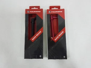 Fouriers MTB Aluminio Liberación Rápida 135mm-150mm QR-S003 Negro/Rojo - Imagen 1 de 15