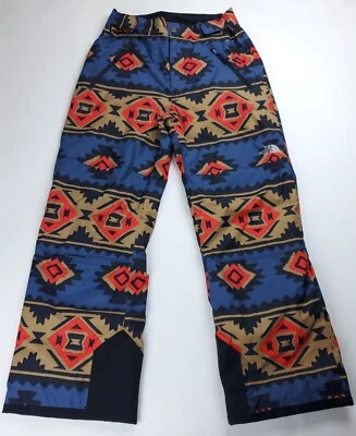 The North Face Boys LARGE 14/16 Freedom Insulated Pants  Fiery Red Tribal snow - Image 1 of 4