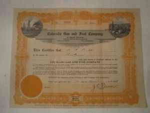 5 VINTAGE COLORADO GAS & PETROLEUM HEAT STOCK CERTIFICATES & MORE- TUB BN9 - Picture 1 of 10