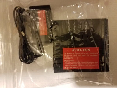 Westell F90-610025-06 ADSL2 DSL Modem With Power Supply - Image 1 of 4