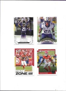 MARCUS PETERS LOT (4) 2015 LEAF DRAFT, STAR ROOKIE, SCORE-NO FLY ZONE, CHIEFS - Picture 1 of 1