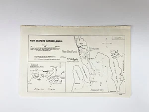 1893 Karte von New Bedford Harbor, Massachusetts. - Bild 1 von 1