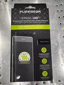 iPhone 16 Pro Max Tempered Glass Screen Protector 2024 Pure Gear Steel 360 - Picture 1 of 1