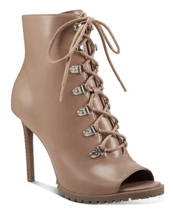 INC Womens Florita Faux Leather Zip Up Lace-Up Heels Size 6 M- NIB - Picture 1 of 8
