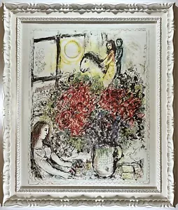 CHA-0521 CHAGALL Artwork Litho First Edition The Ride 1979 Crown Stamp ParsonF&G - Picture 1 of 5