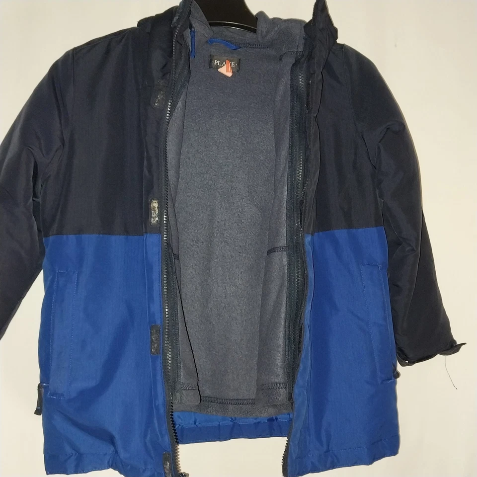 Jaqueta The Children’s Place Boys forrada de lã tamanho M 7/8 azul manga longa ~ Usada - Imagem 1 de 4