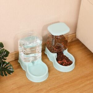 Automatic Dog Cat Feeder and Water Dispenser Gravity Food Feeder Bowl 3.5L New