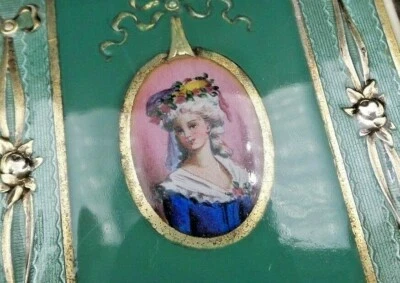 Antiguo estuche de cigarrillos Art Nouveau GEORG ADAM SCHEID Austria 900 plata y esmalte Foto 1 de 4