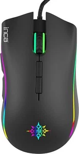 INCA 6400 Dpi ANAHITA RGB 7 Tasten Professionelle Gaming Maus schwarz LED Licht - Bild 1 von 5