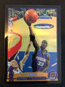 Amare Stoudemire  - 2003-04 Topps Chrome Black Refractor 44 /500 Suns - Picture 1 of 2