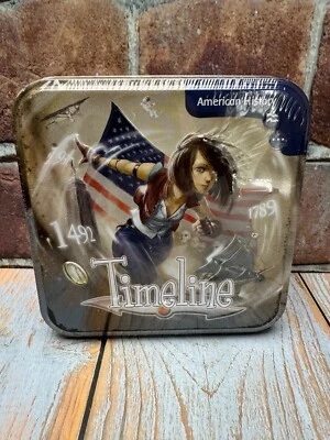 Timeline American History Card Game Tin Asmodee New Sealed Home School Learning - Image 1 of 3