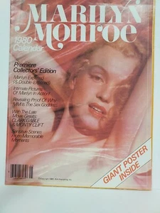Marilyn Monroe Kalender 1980 Poster. Doppelt exponierte Collectors Edition. Gefaltet - Bild 1 von 2