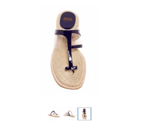 Nuevo con etiquetas $295 Frances Valentine Hannah Alpargata Cuero Sandalia Púrpura Talla 7 - Imagen 1 de 6