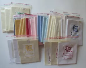 32 Packages Regency 11 14 18 22 Aida 100% Cotton Cross Stitch Fabric NOS - Picture 1 of 9