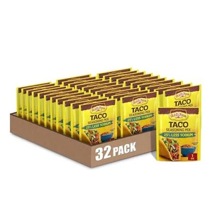 Old El Paso Taco Seasoning 25% Less Sodium 1 oz. Pack of 32 - Picture 1 of 10