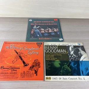 3 Benny Goodman Vinyl Schallplatte Lot His Orchestra & Quartett Story Vol 1 + - Bild 1 von 12