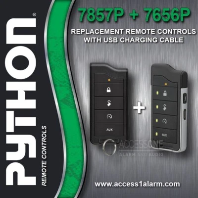 Python 7857P and 7656P Remote Package For 4816P - Remotes ONLY With USB Cable - Image 1 of 3