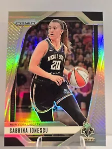 2024 Panini Prizm WNBA Sabrina Ionescu Silver Prizm #17 New York Liberty SP - Bild 1 von 2