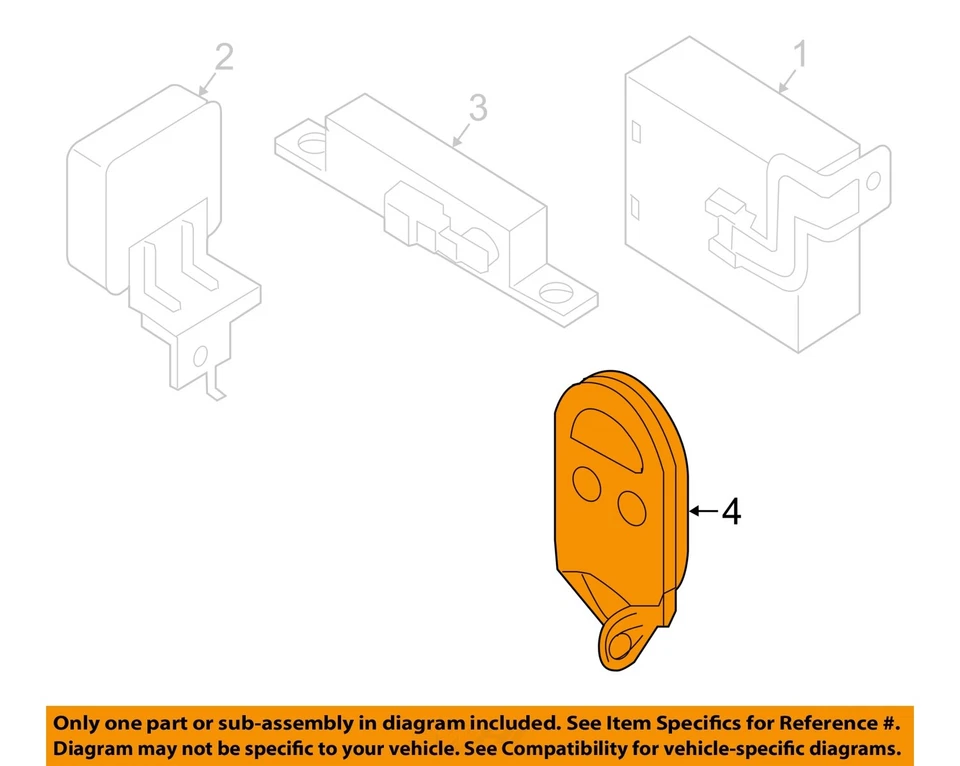 Genuine Nissan Altima Maxima 2016-2019 Smart Key 5 Buttons 433MHz 285E3-4RA0B