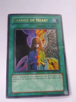 CHANGE OF HEART DB1-EN168  Ultra Rare Yugioh TCG Card **DAMAGE READ** - Image 1 of 4