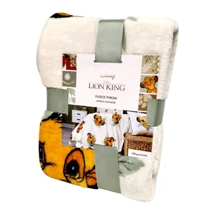 Disney Re Leone Coperta Lancio Pile Stampa Simba 127x152cm Primark Morbida Peluche - Foto 1 di 10