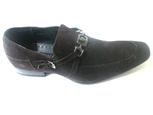 La Mlano A1133 Dress suede Loafer Dark Brown pointy tip/toe-Steel Dagger-Tribal - Picture 1 of 6