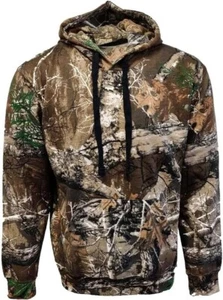 Mens Jacket Jungle Print Thick Hoody Camouflage Fishing Hoodie Hunting Sweaters - Picture 1 of 6