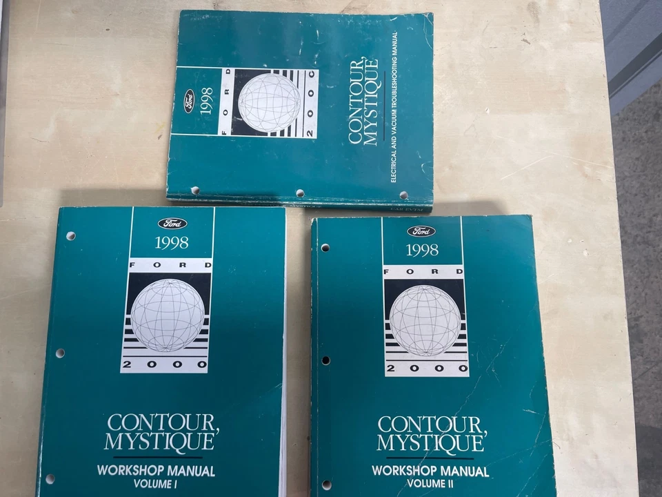1998 福特 Contour Mercury Mystique 服务维修店手册套装 95-96-97-99 — 第 1/1 张图片