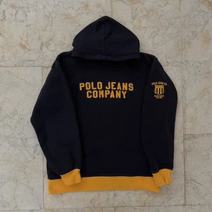 Vintage Youth 00s Ralph Lauren Polo Jeans Company Logo Hoodie - Picture 1 of 5