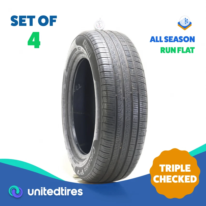 Conjunto de (4) Usado 225/60R18 Pirelli Cinturato P7 Run Flat 104H - 6/32 - Imagem 1 de 4