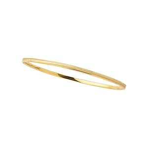 14K Gold Concave Bangle - Picture 1 of 1