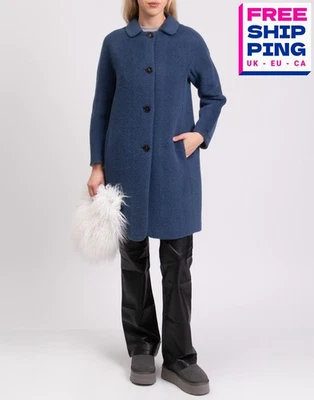 RRP€800 S' MAX MARA Coat IT44 US10 UK12 L HANDMADE Alpaca Angora & Wool Blend - Image 1 of 4