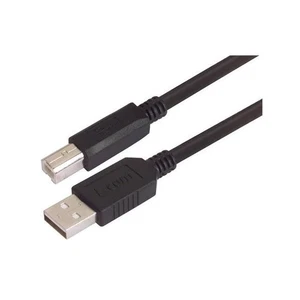 LSZH Low Smoke Zero Halogen USB Kabel Typ A - B 2,0m 2m L-com Global CSUZAB-2M - Bild 1 von 4