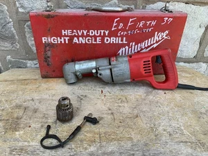 Milwaukee Model 1101-1 Vintage 1/2' Right Angle Drill 4.5 Amp USA Made - Picture 1 of 15