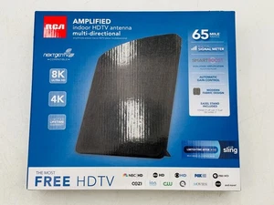 RCA Amplified Indoor HDTV Multi‑Directional Antenna — Open Box, 65‑Miles Range - Picture 1 of 3