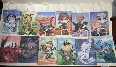 Anime Monsters  Style Party Bags Treat Loot Birthday Favor Supplies 24 Bags - Image 1 of 4