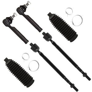 Front Suspension Kit Outer Inner Tie Rod End w/Boots For Subaru Forester - Picture 1 of 7