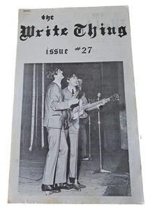 The Write Thing - Fanzine - Year 6, #27 - Aug/Sept 1979 - Family and Friends - Imagen 1 de 2